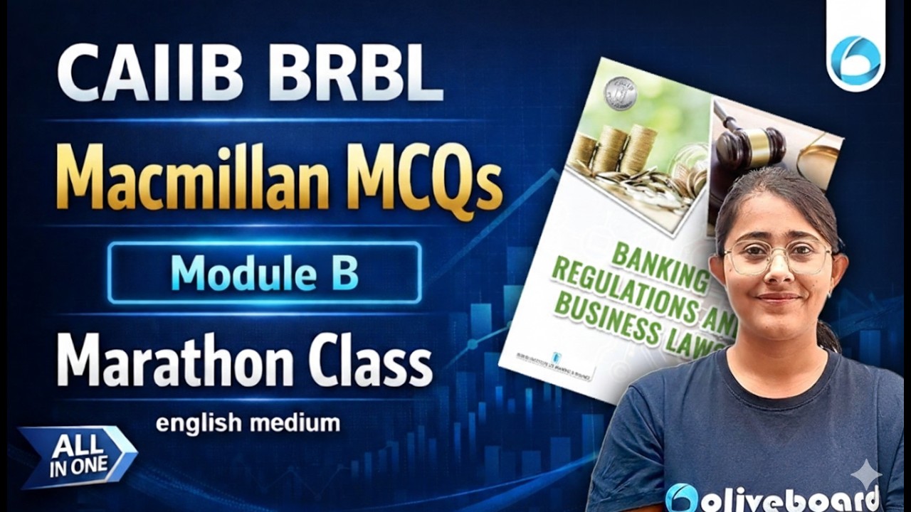 CAIIB BRBL Marathon 2026 | Macmillan MCQs Module B Complete | BRBL Preparation for CAIIB 2026