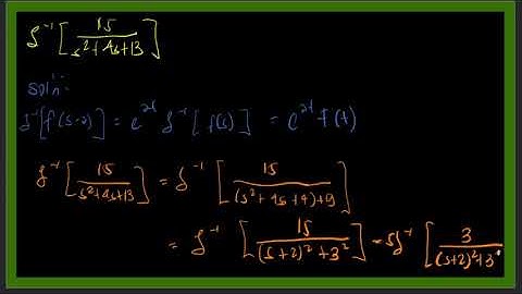 INVERSE LAPLACE TRANSFORM EXAMPLE 1