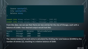 Solving SQL Server: Divide Total Balance by Row Count Using Window Functions
