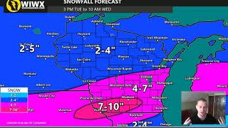 Winter Storm Moving into Wisconsin Today