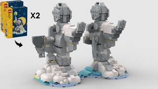 LEGO The Argonath In Winter -  Alternate Build of 2 x LEGO 40814 Baby Elephant In The Sky