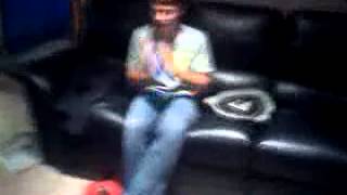 Talking after breathing in helium
