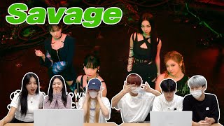 에스파 'Savage' 뮤비를 보는 남녀 댄서의 반응 차이 | aespa ‘Savage' MV REACTION