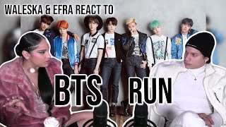 Waleska & Efra react to BTS (방탄소년단) 'RUN' Official MV | REACTION