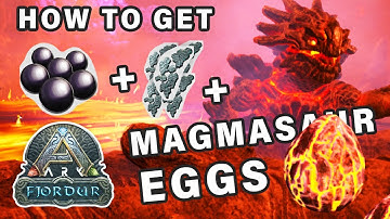 Where to Find Magmasaur Eggs & Black Pearls & Element Shards on Fjordur ► Ark Fjordur
