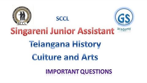 Singareni Junior Assistant Exam 2022|Telangana Culture and Arts-1|SCCLJuniorAssistant previous paper