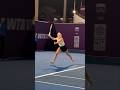 The quest for conquering…a gripping rally💫💫@siniakova…#qatar #wta #total energiesopen26#siniakova