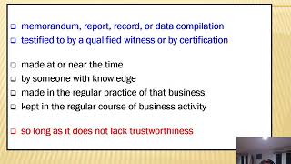 Federal Rules of Evidence (FRE) Rule 803(6) - Business records