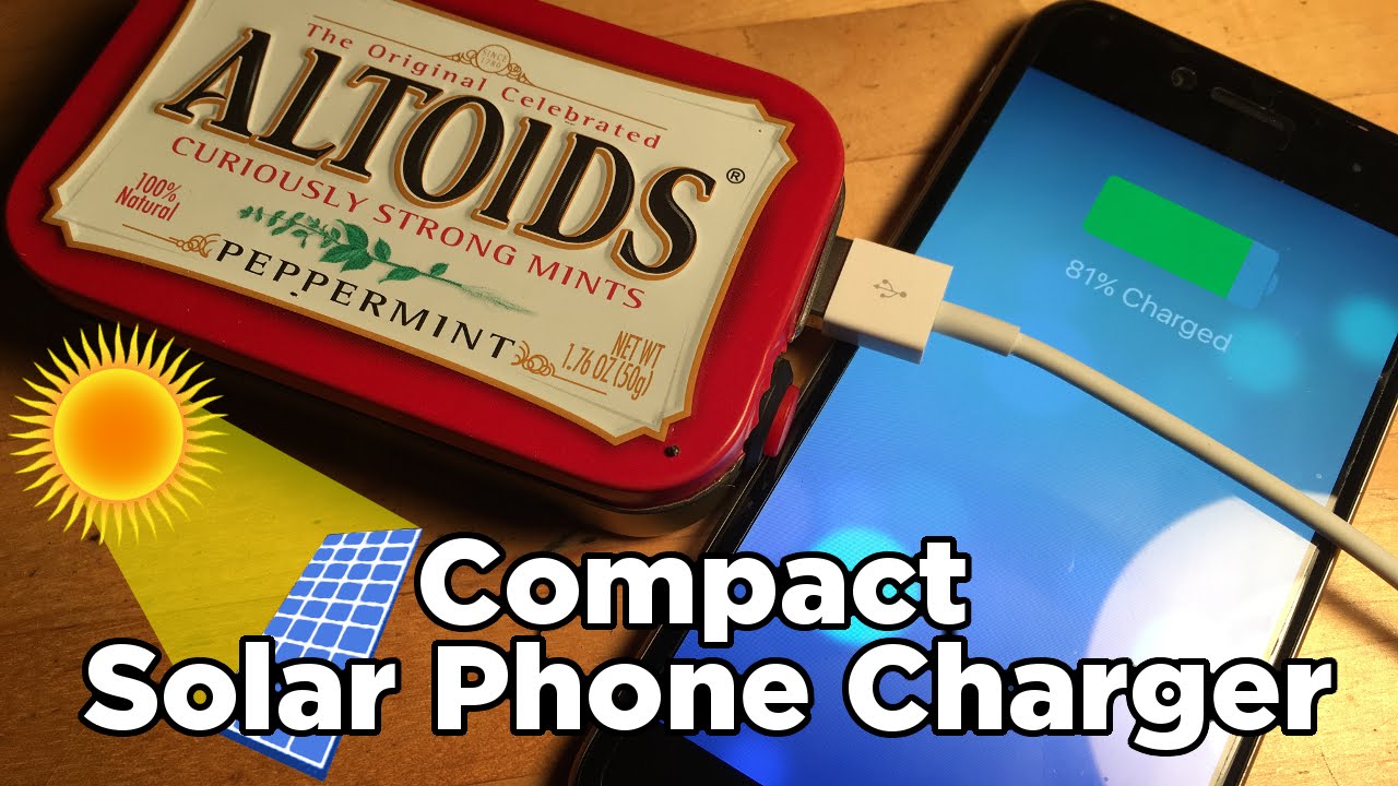 Ben Builds: Make Your Own Solar Powered Phone Charger - YouTube