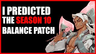 I Predicted The S10 Patch Notes... | OVERWATCH 2 SEASON 10 BALANCE PATCH REVIEW