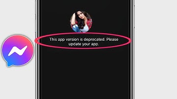 This App Version is Deprecated Please Update Your App On Messenger ||( Fixed)