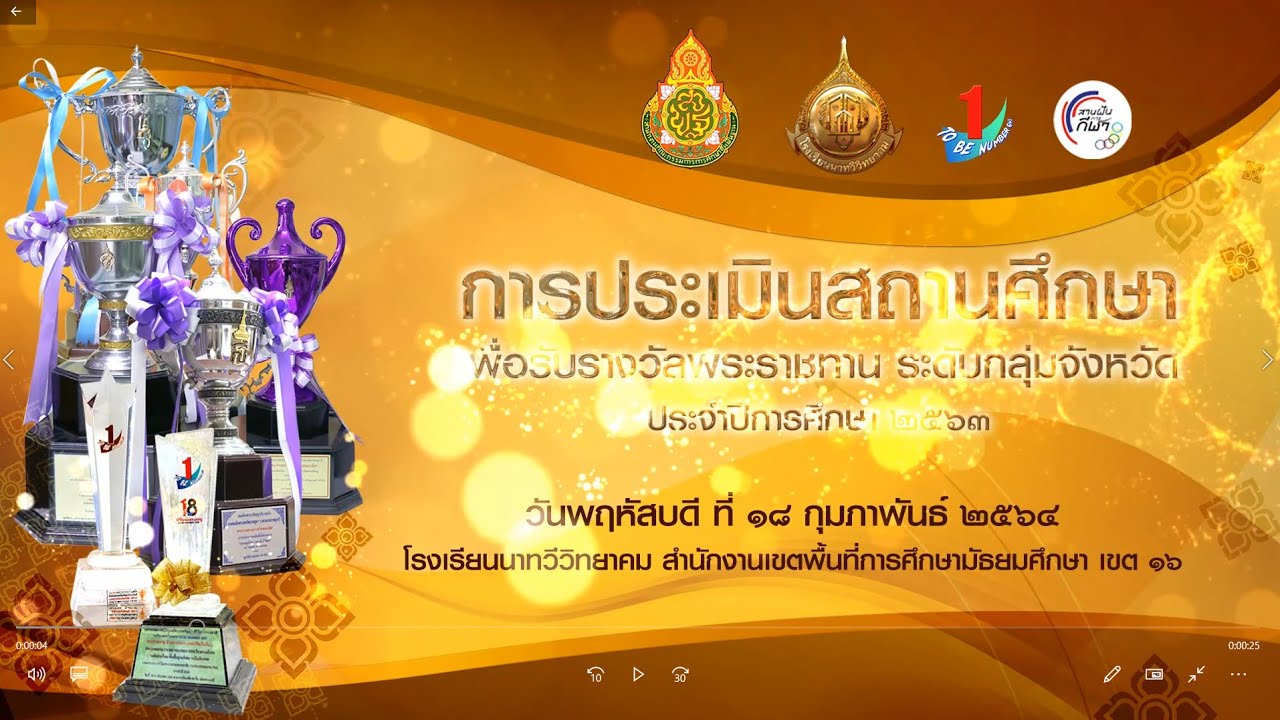 ประมวลภาพการประเมินสถานศึกษาเพื่อรับรางวัลพระราชทาน ปีการศึกษา 2563