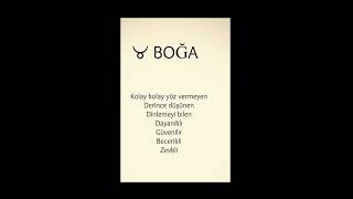 😊Boğa burcunun genel özelikleri😊