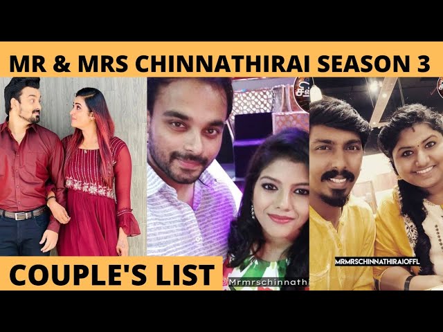 Season 3 mr mrs and chinnathirai Mr &