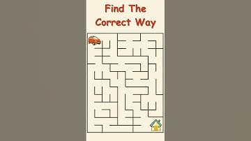Find The Correct Way #quiz #game #puzzle #maze #quiztime #findtheway #viral #shorts