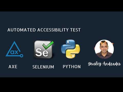 Automated Web Accessibility Test using Axe ,Selenium and Python