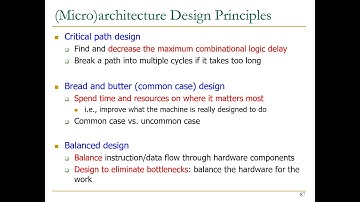 Digital Design & Comp Arch - Lecture 10: Microarchitecture Fundamentals and Design (Spring 2023)