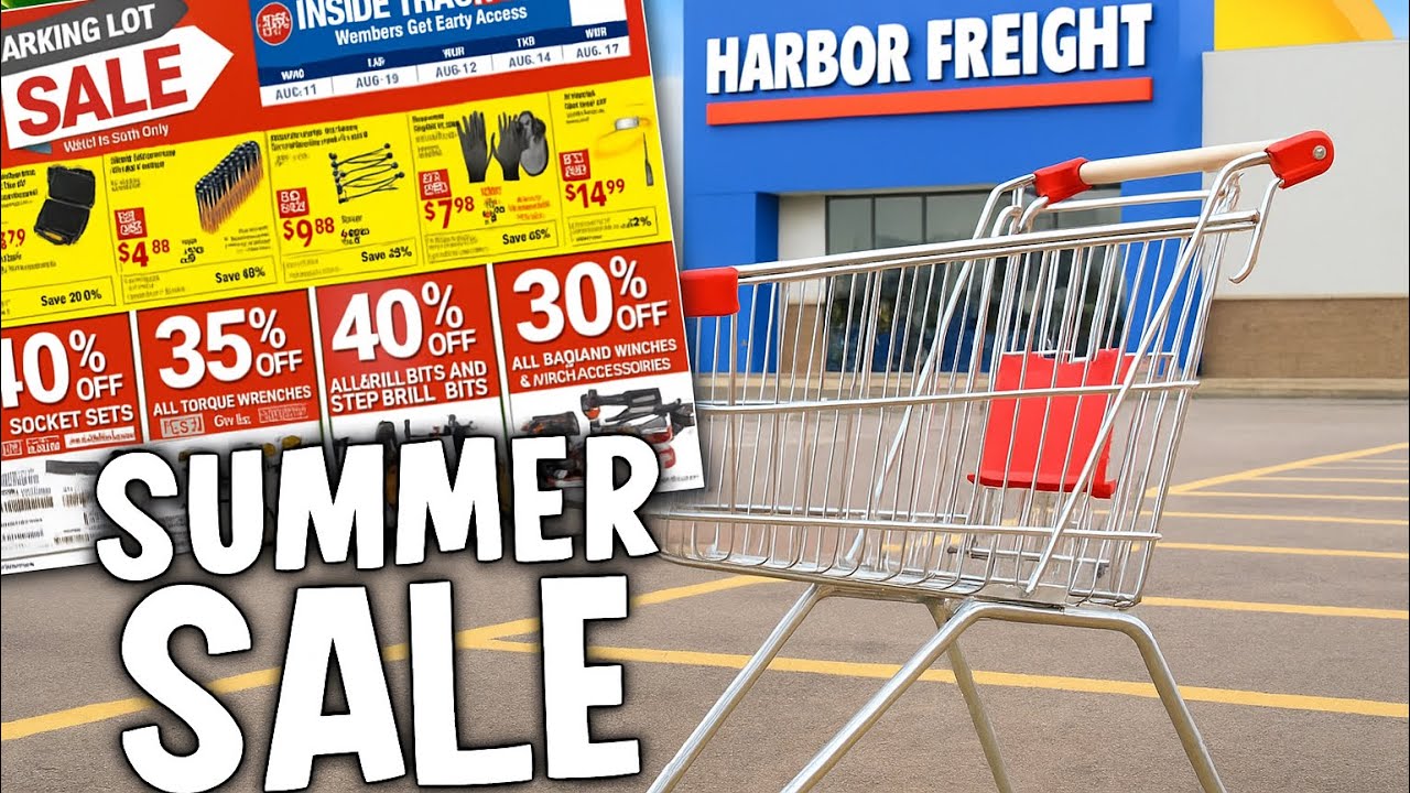 🔥 Harbor Freight SUMMER Parking Lot Sale! 40% OFF Tools & More