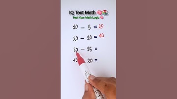 🧠 Amazing IQ Test Math Puzzle! 😱 #shorts #maths #iqtest #braintest