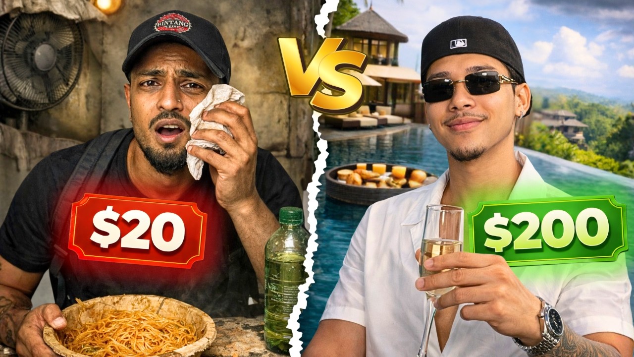 Surviving Bali on $20 vs Living Luxury on $200