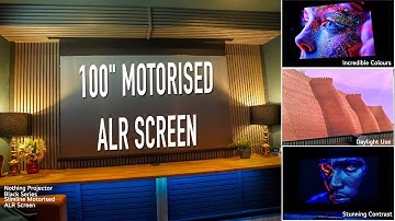 Nothing Projectors Black Series Motorised Drop Down ALR Screen is a Great addition
