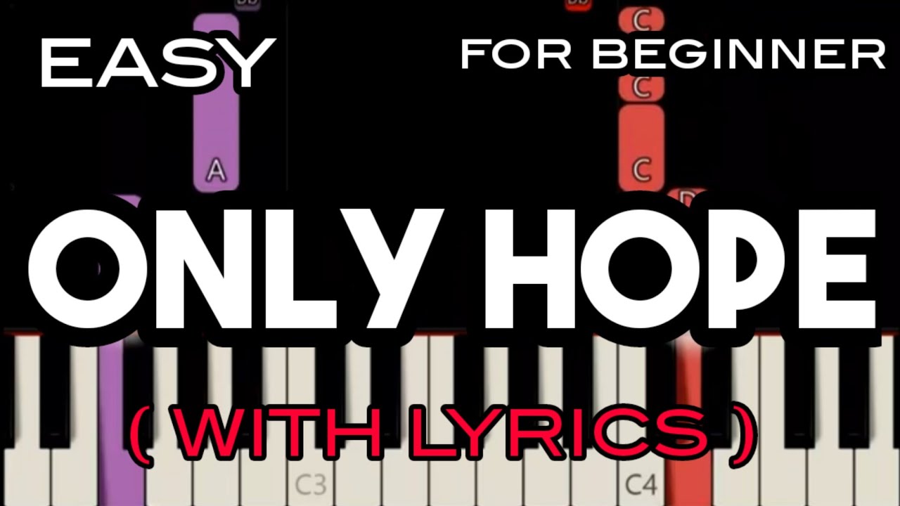 ONLY HOPE ( LYRICS ) - MANDY MOORE | SLOW & EASY PIANO - YouTube