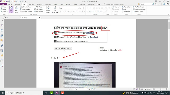 Hướng dẫn chỉnh sửa file pdf bằng foxit pdf editor năm 2024
