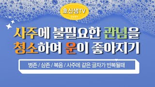 [호신샘TV] 사주에 불필요한 관념 걷어내기 / 병존. 삼존, 사주에 같은 글자가 반복될 때