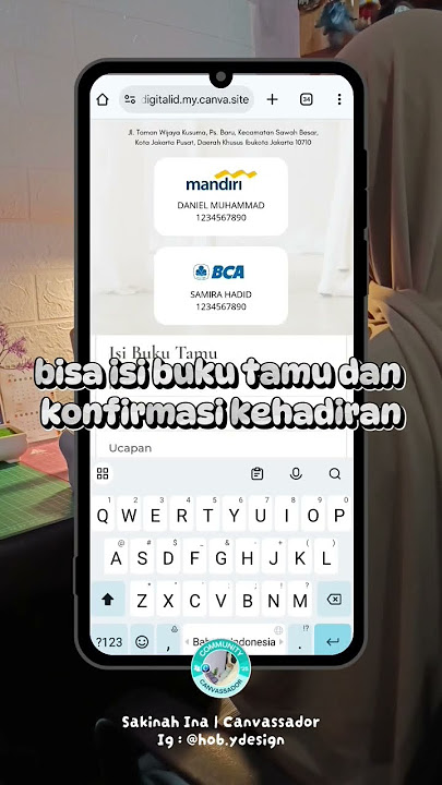 Bikin Undangan Pernikahan Website Di Canva Gratis | Template siap pakai #undanganwebsitecanva