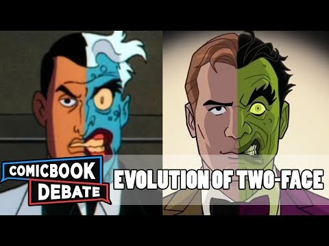 Evolution of Two-Face in Cartoons in 8 Minutes (2017)
