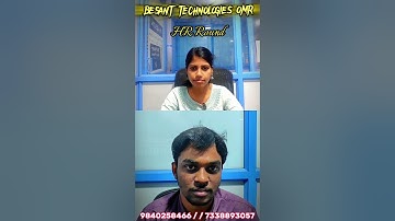 📘📖HR Mock Interview Preparation📚📌 for MNC Jobs @ Besant Technologies OMR