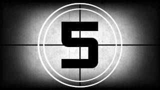 Projector Style Count Down Timer Old Grey and Grainy HD
