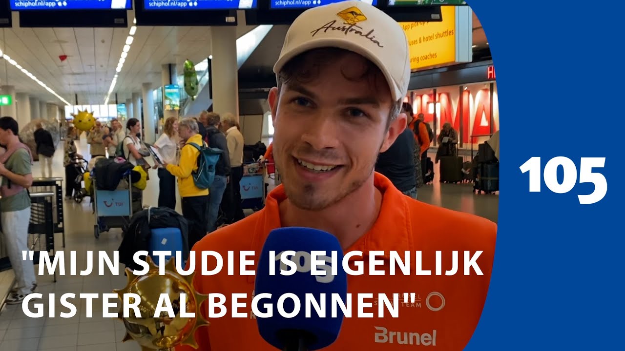Wereldkampioen zonneracen krijgt warm onthaal op Schiphol: ‘Was een zinderende race’ | Haarlem105