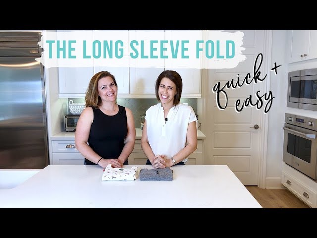 How To Fold A Long Sleeve Top - YouTube