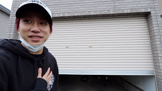 【1日目】家賃1万円ガレージ生活スタート！！！