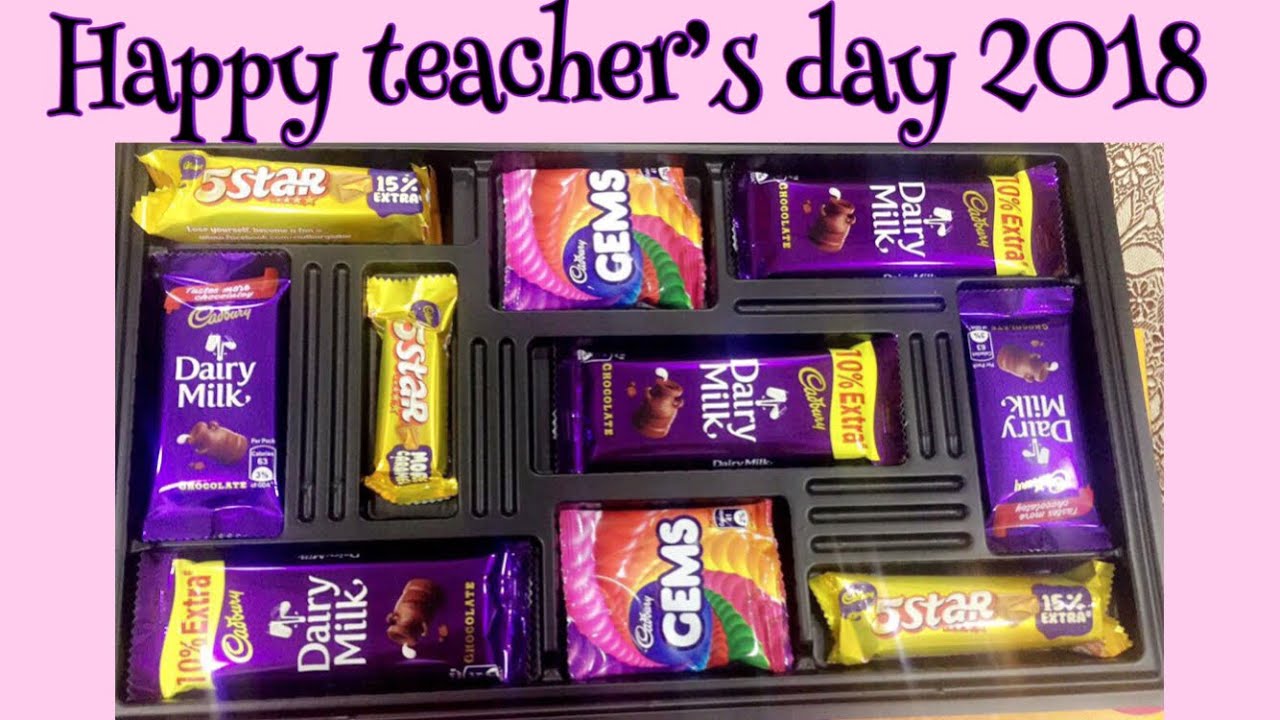 How to gift wrap chocolate bars/how to gift pack cadbury for teacher’s day 2018/HAPPY TEACHER's