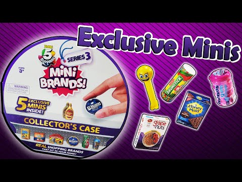 Opening Mini Brands Series 3 Collector's Case Exclusive Minis 