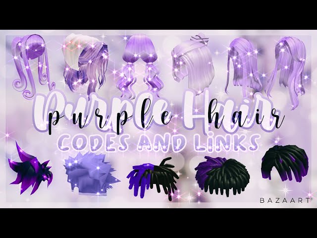 Purple Long Wavy Hair - Roblox