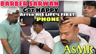 ASMR Head massage by Tapping King👑 Barber SARWAN , Neck Cracking ! Give away
