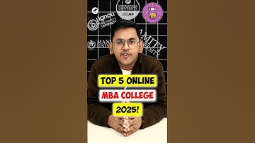 💥 Top 5 Online MBA Colleges 2025 | Online MBA Fees 😱 #shorts #MBA2025 #NOCAT