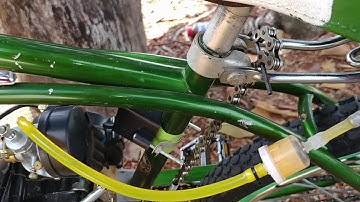 66/80cc bicycle engine chain alignment