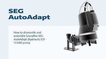 How to dismantle and assemble Grundfos SEG AutoAdapt (hydraulic 0.9 - 1.5 kW) pump