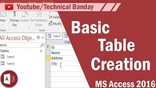 How to Create Table in MS Access| Microsoft Access 2016 Tutorial [Hindi/Urdu] screenshot 3