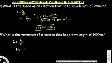 De Broglie Wavelength Problems In Chemistry - Physical Electronics #2