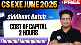  Cost of capital 2 hours : One Shot || Live 