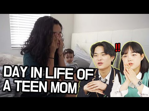 Korean Teens Watch TEEN MOM's VLOG for the First Time!