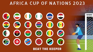 Africa Cup of Nations 2023 Beat the Keeper Marble Race Tournament Zoe Marble Race