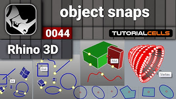 0044. object snaps ( Osnap ) in rhino