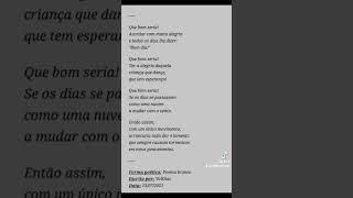 Poema Que Bom Seria Poetisa Poeta Poemesia Poemas Com Poesia