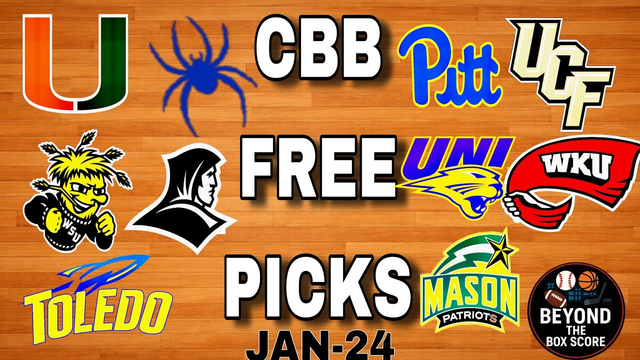 College Basketball Picks Today Saturday 1/24/26 | CBB Parlay Picks Today | CBB Free Picks Today